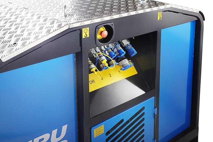 big diesel powered hydraulic unit